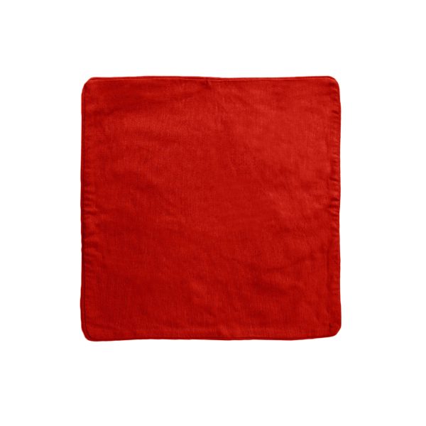 Lollipop Cotton Piped Cushion Cover 60 cm square Ruby