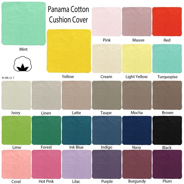 Panama 100% Cotton Cushion Cover Linen