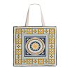 Kasbah Cotton Tote Shopping Bag 40.5x43x10cm Blue