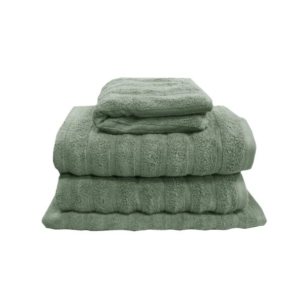 Set of 4 George Collective Cotton Bath Towel Set Avocado