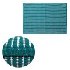 Classic Teal 100% Cotton Kitchen Mat Rug