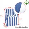 Alfresco 100% Cotton Director Chair Cover – Striped Cobalt Blue