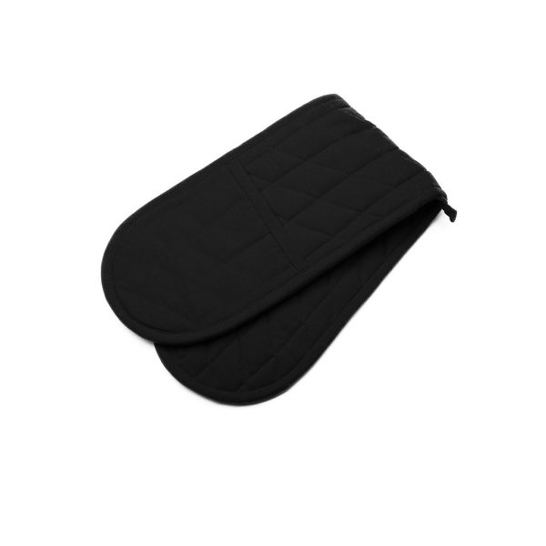 Manhattan Black Cotton Double Oven Mitt