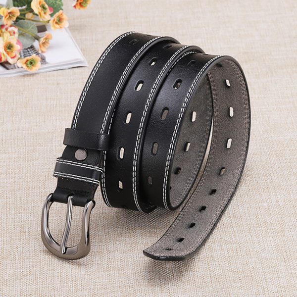 Classic Leather Belts for Women, Joyreap Genuine Leather Womens Belts Alloy Pin Buckle – Brown