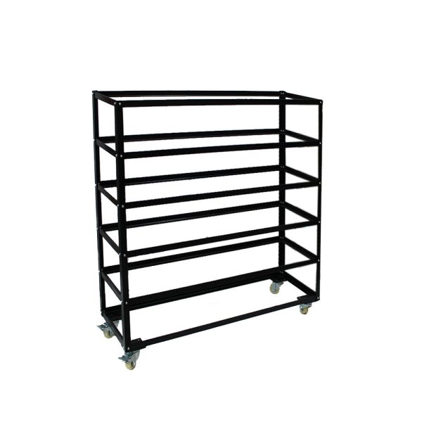 30 Bin Rolling Storage Rack Nuts & Bolts Organizer Wheels Brake Heavy Duty