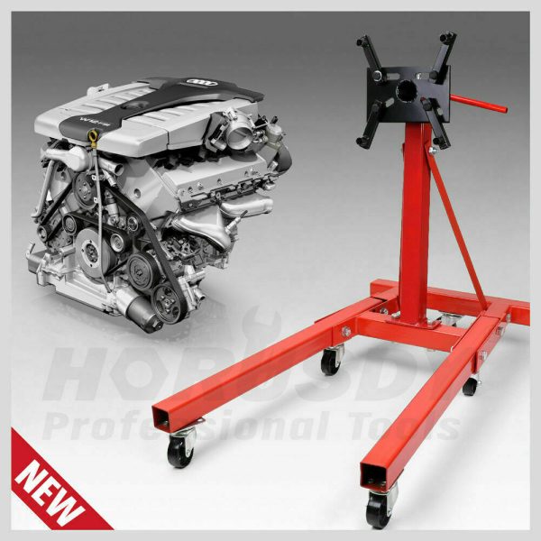 Heavy Duty Engine Stand Workshop Car Auto Folding Crane Hoist 900kg Loading