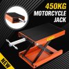 205KG Motorcycle Motorbike Lift Jack Motorcycle Stand Hoist Repair Work Bench