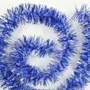 5x 2.5m Christmas Tinsel Xmas Garland Sparkly Snowflake Party Natural Home Décor, Snow Speckles in Blue