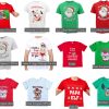 New Funny Adult Xmas Christmas T Shirt Tee Mens Womens 100% Cotton Jolly Ugly, Santa Drive Kombi (Red) – XS