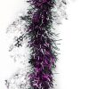 5x 2.5m Christmas Tinsel Xmas Garland Sparkly Snowflake Party Natural Home Décor, Snow in Hot Pink