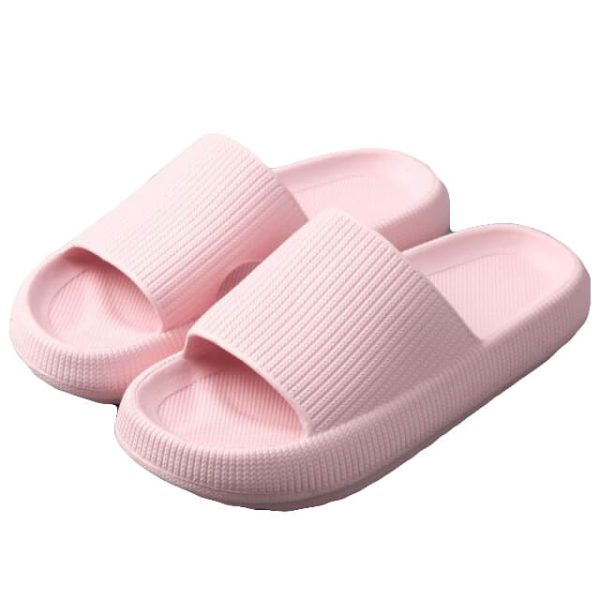 Pillow Slides Sandals Non-Slip Ultra Soft Slippers Cloud Shower EVA Home Shoes, Pink – 36/37