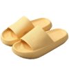 Pillow Slides Sandals Non-Slip Ultra Soft Slippers Cloud Shower EVA Home Shoes, Yellow – 36/37