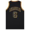 New Men’s Basketball Jersey Sports T Shirt Tee Vest Tops Gym Chicago Los Angeles, Black – Los Angeles 6 – S