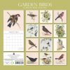 Illustrated Garden Birds – 2024 Square Wall Calendar Pets Animals 16 Months