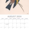 Illustrated Garden Birds – 2024 Square Wall Calendar Pets Animals 16 Months