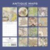 Antique Maps – 2024 Square Wall Calendar 16 Months Arts Planner Christmas Gift