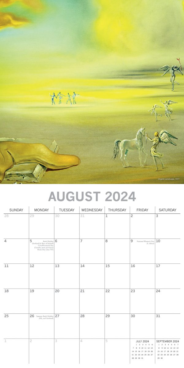 Dali – 2024 Square Wall Calendar 16 Months Arts Planner Christmas New Year Gift