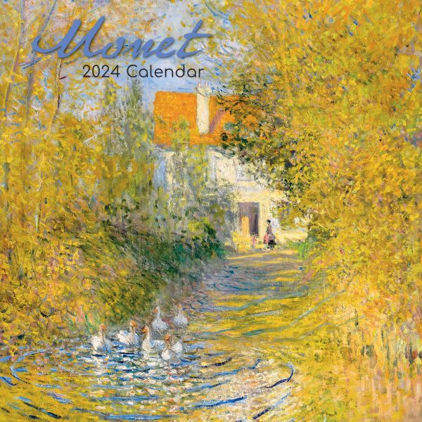 Monet – 2024 Square Wall Calendar 16 Months Arts Planner Christmas New Year Gift