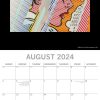 Pop Art 2024 Square Wall Calendar 16 Months Arts Planner Christmas New Year Gift