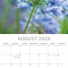 Beauty of Flowers 2024 Square Wall Calendar 16Month Floral Planner New Year Gift