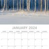 Beauty of Trees 2024 Square Wall Calendar 16 Month Floral Planner Christmas Gift