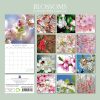 Blossoms 2024 Square Wall Calendar 16 Months Floral Flower Planner New Year Gift