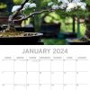 Bonsai 2024 Square Wall Calendar 16 Month Floral Planner Christmas New Year Gift