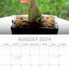 Bonsai 2024 Square Wall Calendar 16 Month Floral Planner Christmas New Year Gift