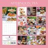 Afternoon Tea – 2024 Square Wall Calendar 16 Month Food Planner New Year Gift