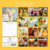 Cocktails – 2024 Square Wall Calendar 16 Months Food Planner New Year w Recipes