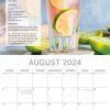 Cocktails – 2024 Square Wall Calendar 16 Months Food Planner New Year w Recipes