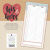 His & Hers Organiser – 2024 Square Wall Calendar 16 Months Planner New Year Gift