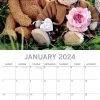 Teddy Bears – 2024 Square Wall Calendar 16 Month Lifestyle Planner New Year Gift