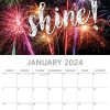 Today is going to be Awesome 2024 Square Premium Wall Calendar 16 Months Planner