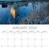 Tranquility – 2024 Square Wall Calendar 16 Month Planner Christmas New Year Gift