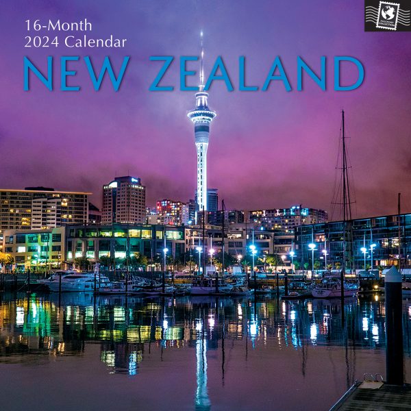 New Zealand – 2024 Square Wall Calendar 16 Month Planner Christmas New Year Gift