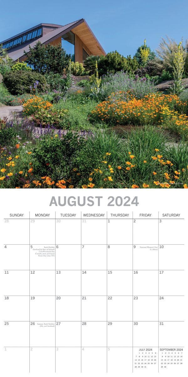 Great Gardens of England 2024 Square Wall Calendar 16Month Planner New Year Gift