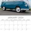 Camper Vans – 2024 Square Wall Calendar 16 Month Planner Christmas New Year Gift