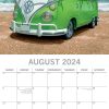 Camper Vans – 2024 Square Wall Calendar 16 Month Planner Christmas New Year Gift