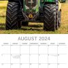 Tractors – 2024 Square Wall Calendar 16 Month Premium Planner Xmas New Year Gift