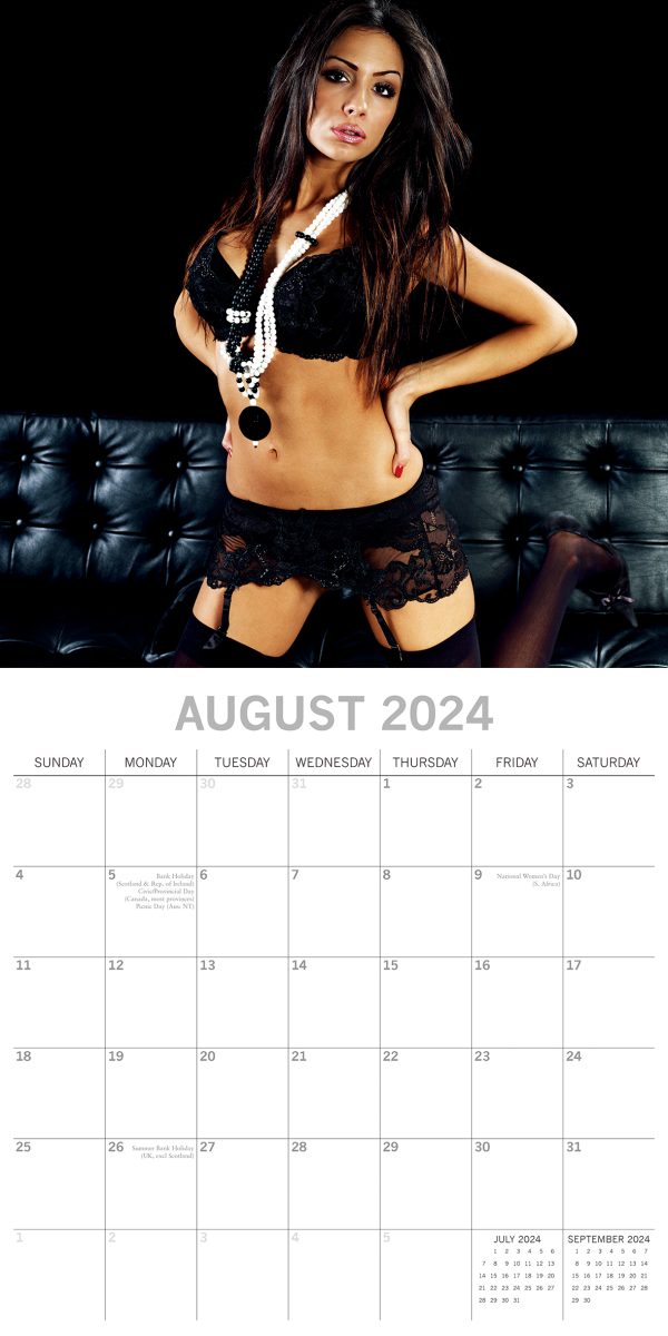 Lingerie – 2024 Square Wall Calendar 16 Month Premium Planner Xmas New Year Gift