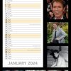 Cliff Richard – 2024 Slimline Slim Wall Calendar Hanging Planner New Year Gift