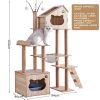 160cm Cat Tree Scratching Post House Condo Furniture Feline Scratcher Tower Toys