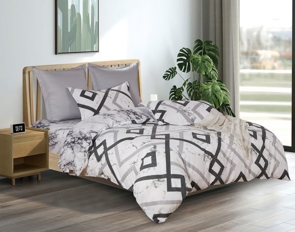 Ashwin Quilt Doona Duvet Cover Set – KING