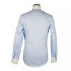 Contrast Collar Shirt with Blue Micro Squares Texture – 40 IT