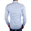 Milano Light Blue Striped Shirt – 100% Cotton – 39 IT