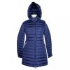 Add Womans Puffer Jacket with Real Down Padding and Removable Hood – 40 IT