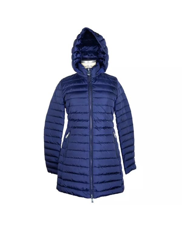 Add Womans Puffer Jacket with Real Down Padding and Removable Hood – 40 IT