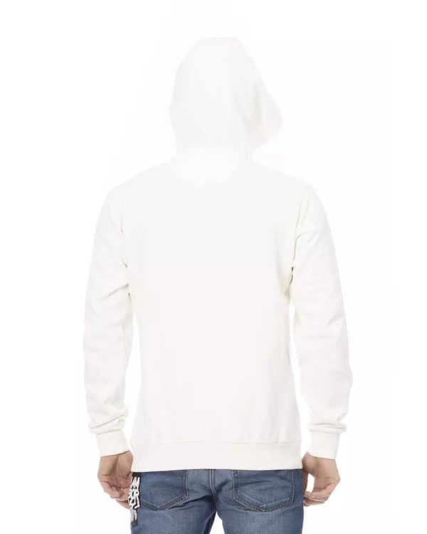 Hoodie with Pockets and Front Print – L