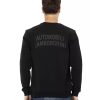 Logo-print Crewneck Sweatshirt with Ribbed Cuffs and Rear Lettering – XL